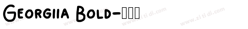 Georgiia Bold字体转换